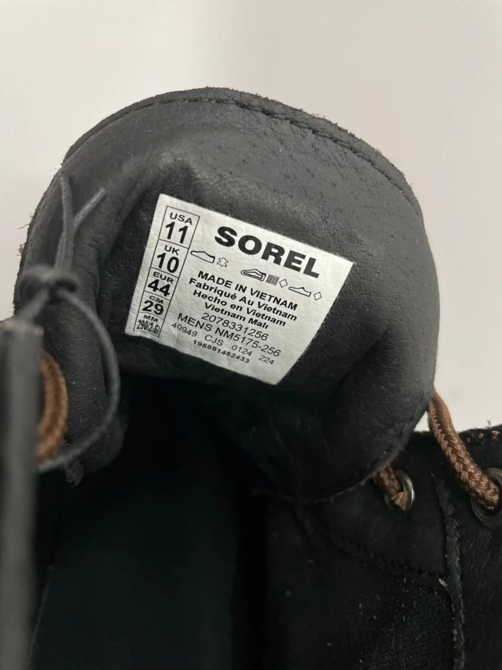 Sorel Slabtown 62 Moc Waterproof Leather Brown Boots Men's 11 NEW